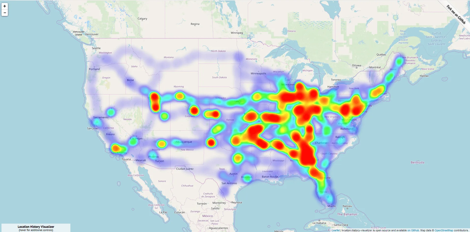 Trucking heat map